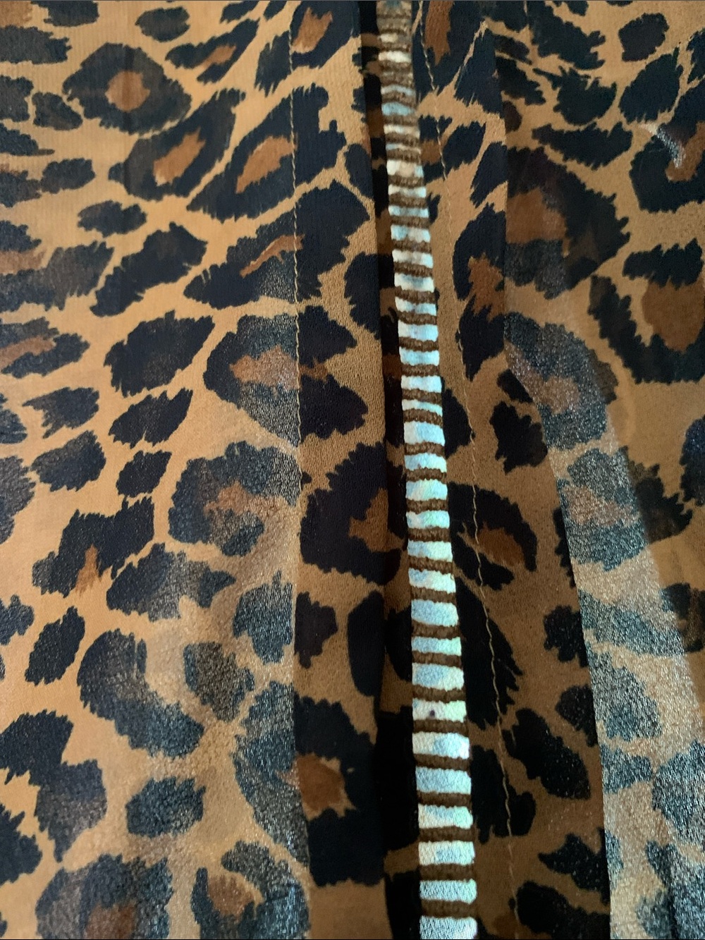 Sheer Leopard Print Babydoll Dress 8/10 - Picture 13 of 16